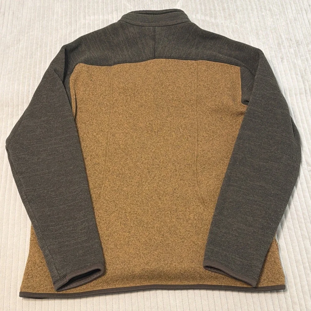 Patagonia Better Sweater Mens Medium  Pullover 1/4 Zip Fleece Brown